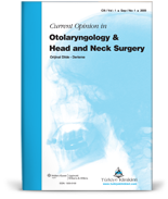 Current Opinion in Otolaryngology And Head And Neck Surgery (Orijinal Dilde Derleme)